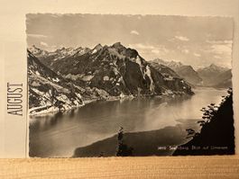 AK von Seelisberg mit Blick auf Urnersee