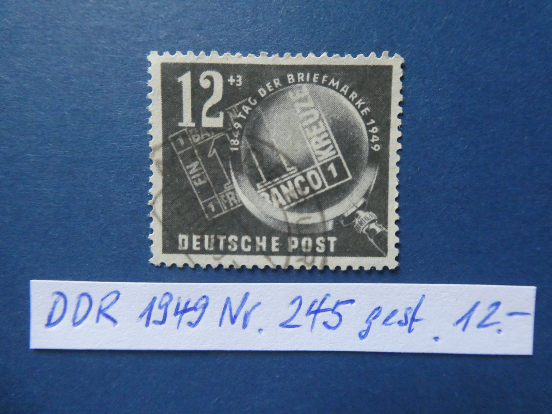 Tutti i francobolli: DDR 1949 Nr. 245 gestempelt – Usato da Lausen venduto da Herbamare01