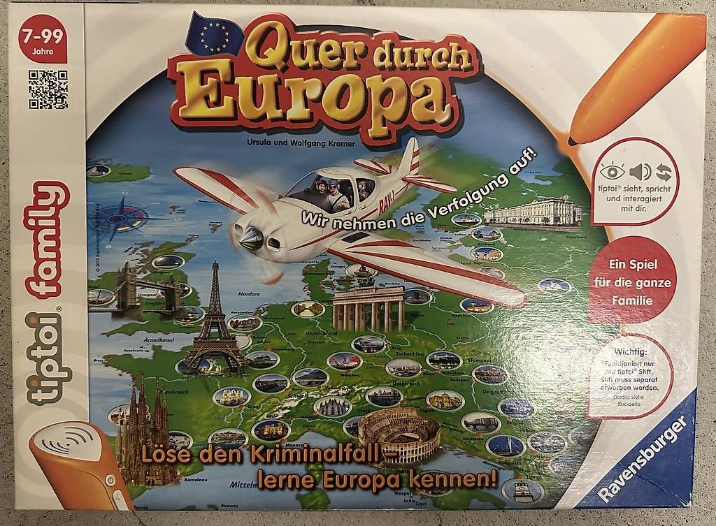 Jeux: Tiptoi-Spiel "Quer durch Europa" – D'occasion à Arlesheim par Quadda