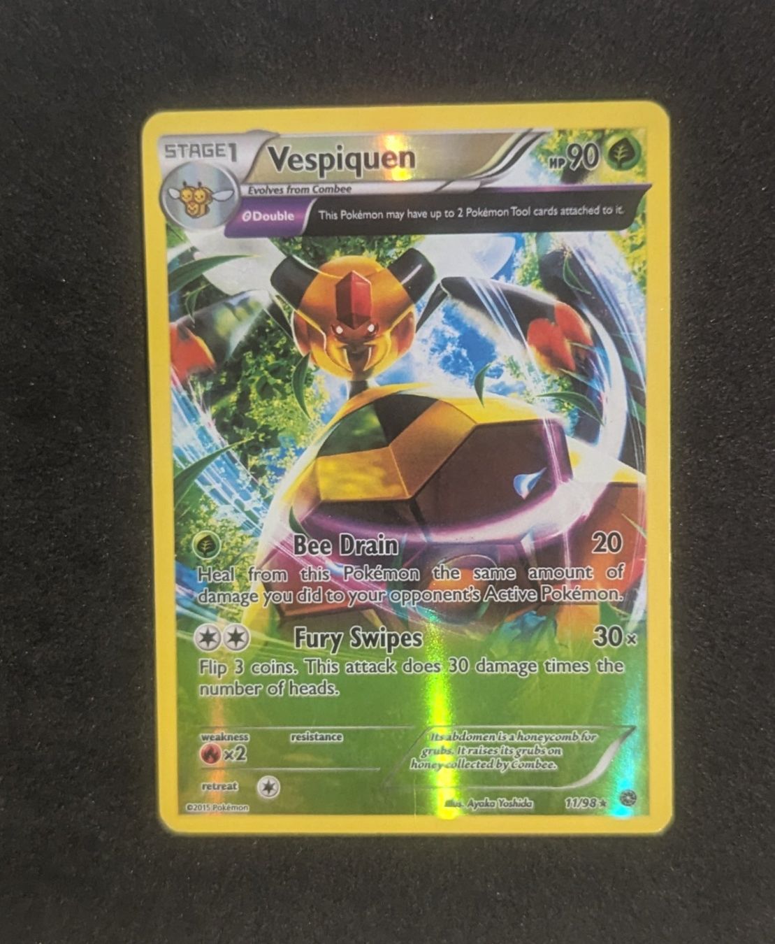 Pokémon Sammelbilder & Trading cards: Vespiquen Reverse Holo AOR 11/98 – Gebraucht aus Zürich von printz7