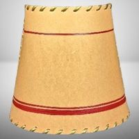 🪔 Vintage-Lampenschirm mit rotem Dekor 💫