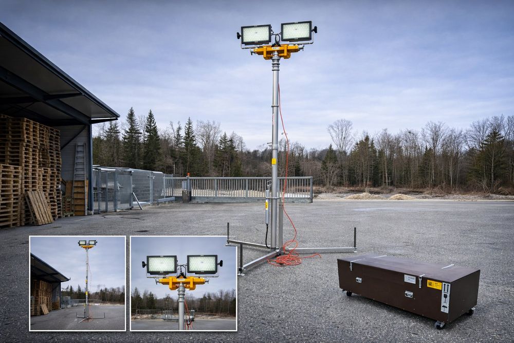 Lichtmast, Beleuchtungsmast, Flutlicht Schadenplatz, Teklite (Gebraucht ...