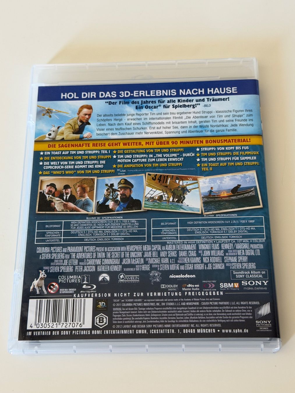 Alle DVDs: Tim und Struppi Blu-ray 3D 2er Set – Gebraucht aus Altstätten SG von sheamus 1