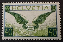 MA357) F15, Abart ver. Gründruck postfrisch Kt. 250.- /Lp