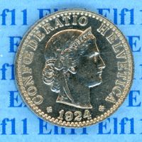 CHF___0.20 1924 stgl 20 Rappen * nigelnagelneu!