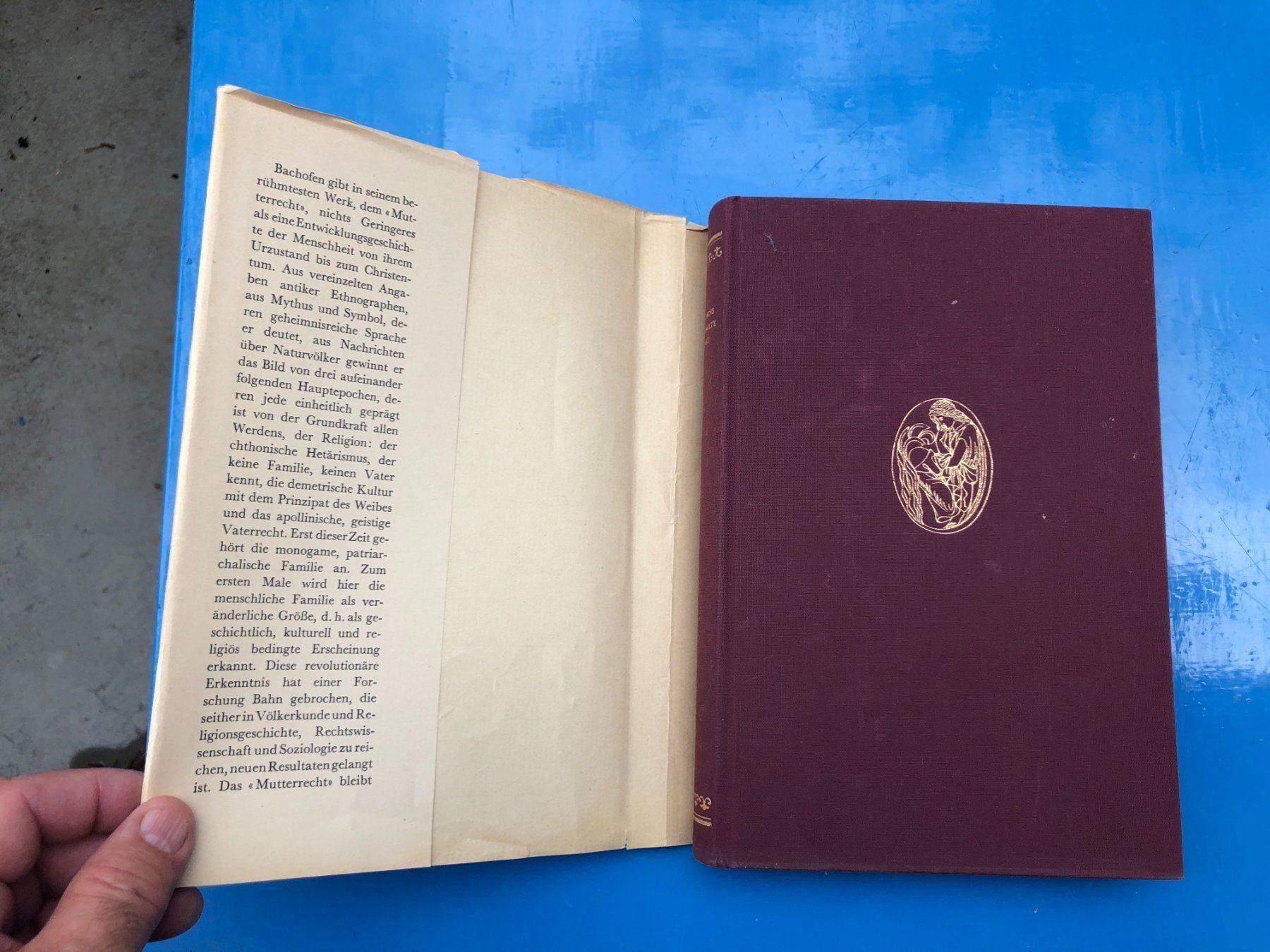 Libri: J.J. Bachofen: Das Mutterrecht. 2 Bde. – Usato da Zürich venduto da allp 1