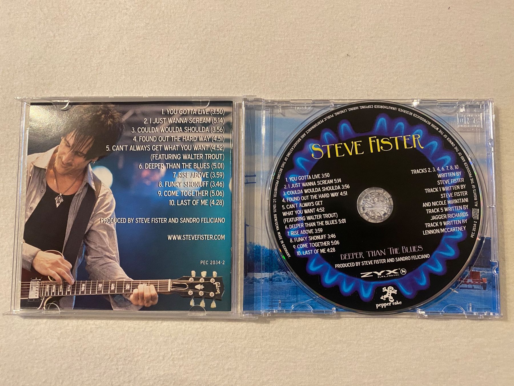 CD: Steve Fister - Deeper than the Blues – Nuovo (secondo la descrizione) da Duggingen venduto da Kisha010 1