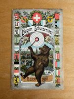 Antike Postkarte, Eidg. Schützenfest, Bern, gelaufen, 1910