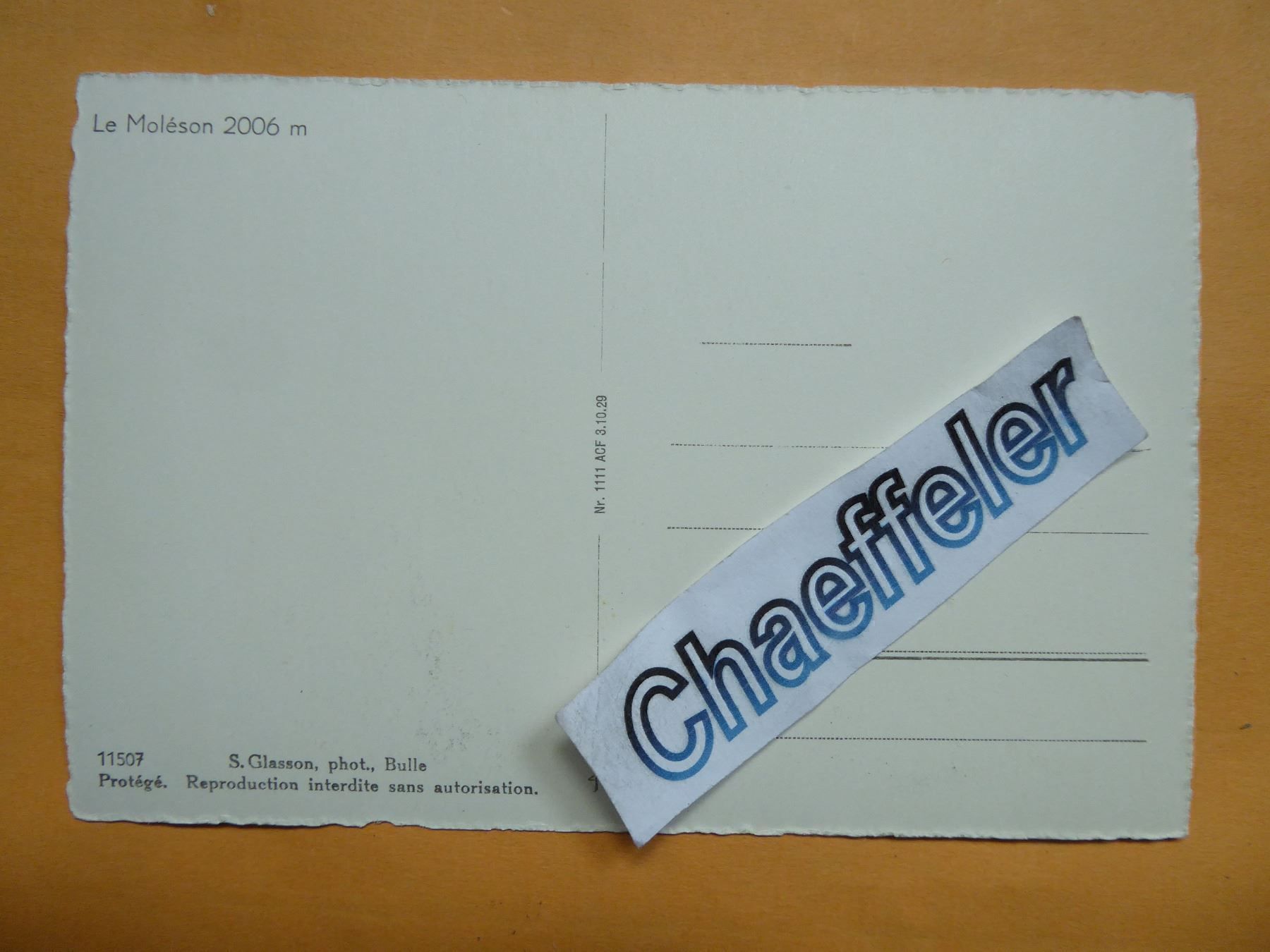Cartoline postali: Le Moléson – Nuovo (secondo la descrizione) da Zürich venduto da Chaeffeler 1