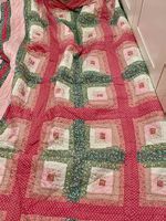 Trapunta in puro cotone patchwork e libro 