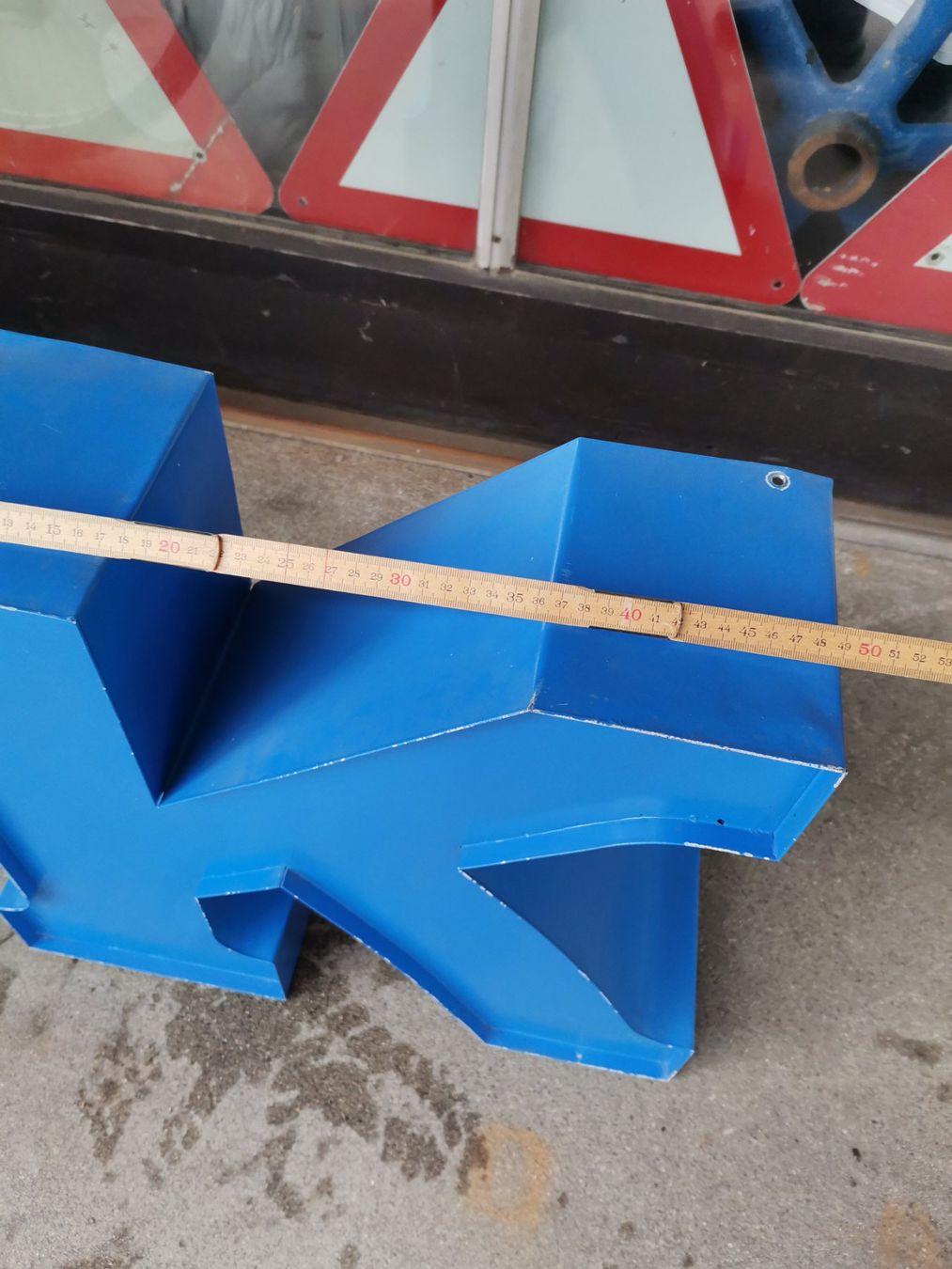 Tutte le decorazioni: Werbebuchstabe K, Blechbuchstabe K, Buchstabe K, Buchstabe K – Usato da Wiedlisbach venduto da materialkreislauf 3