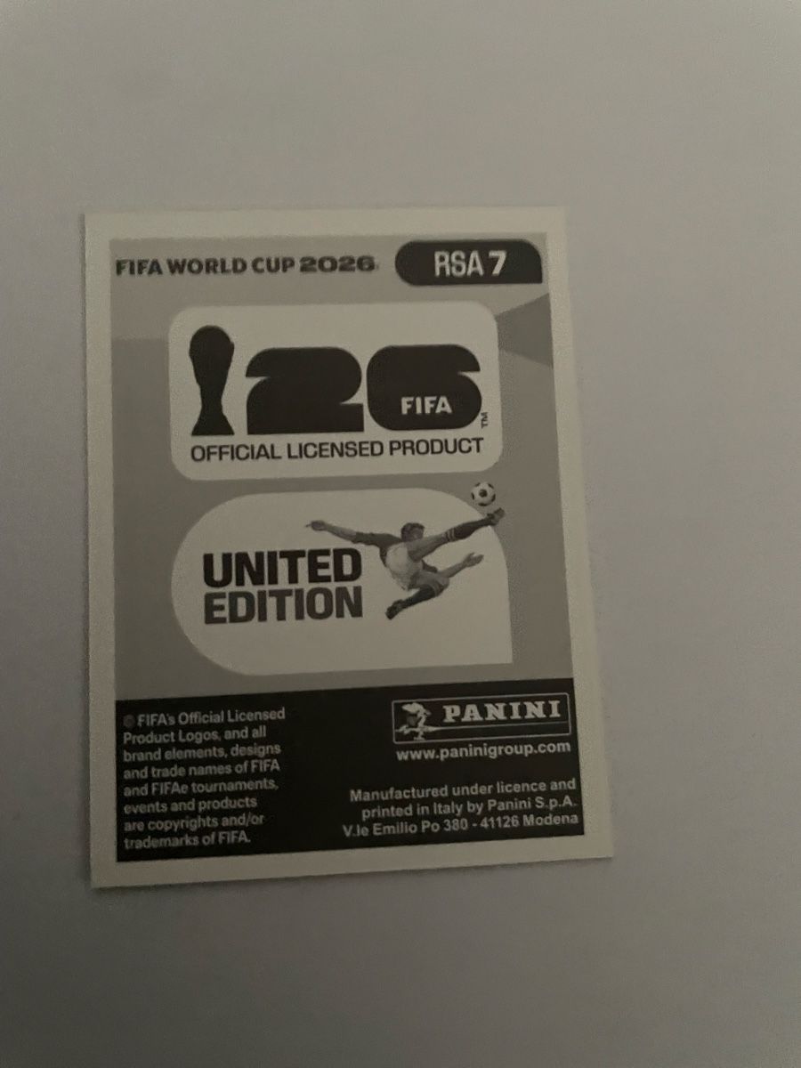 Panini Carte collezionabili: FIFA WM 2026 Khulumani Ndamane RSA 7 – Nuovo (secondo la descrizione) da Winterthur venduto da Cobraforce 1