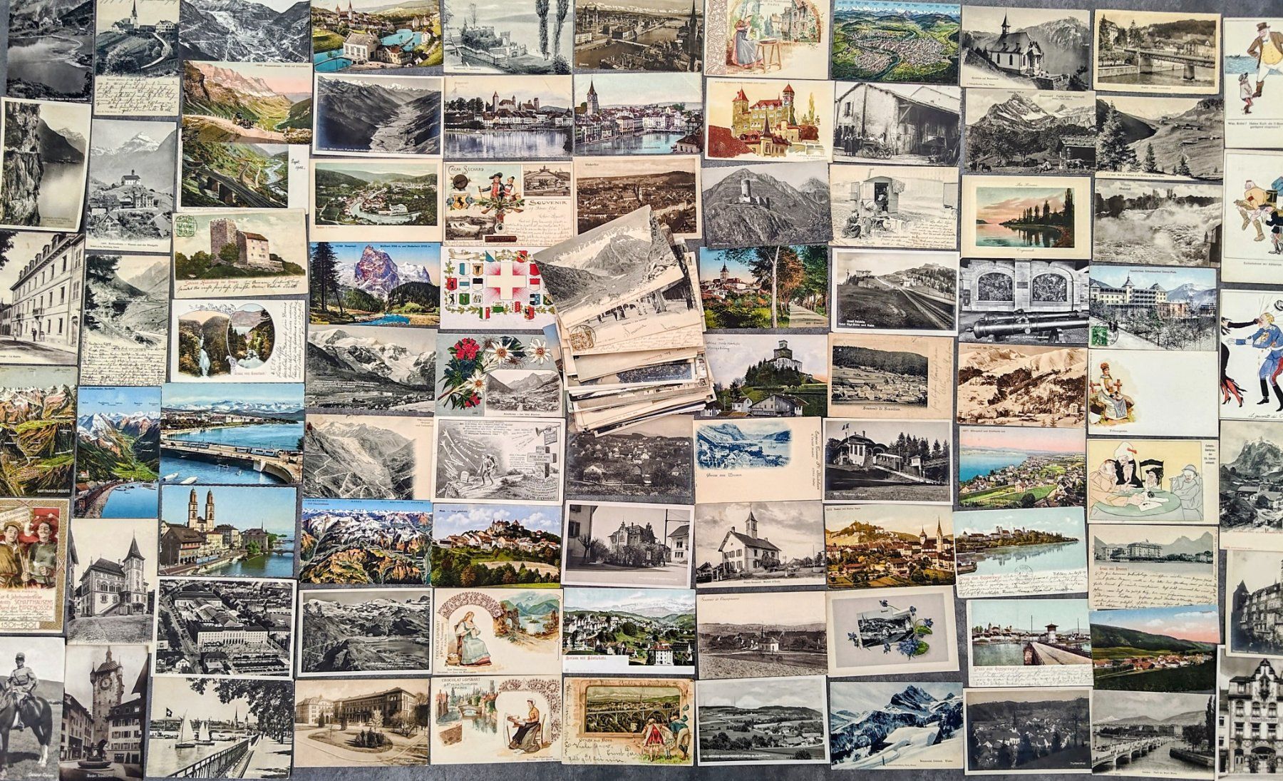 Cartoline postali: +++158 URALTE CH-ANSICHTSKARTEN-SAMMLUNG GANZE CH+++ AB 1.- – Usato da Zürich venduto da Sespitreres