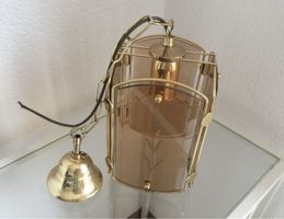 Goldige Hängelampe im Retro Design, Höhe verstellbar.