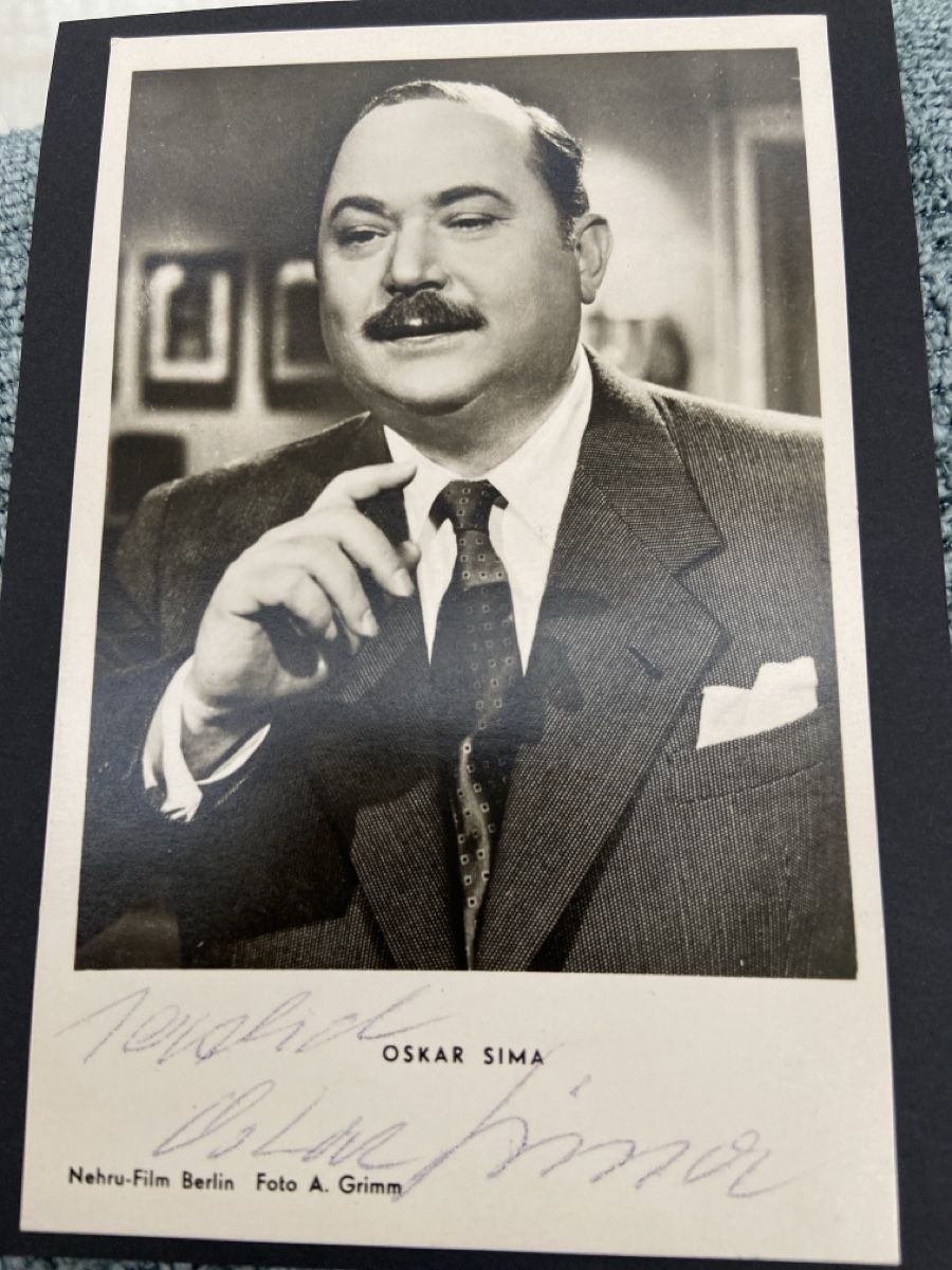 Autografi: Autogrammkarte Oskar Sima – Usato da Henggart venduto da cdl_zh5b