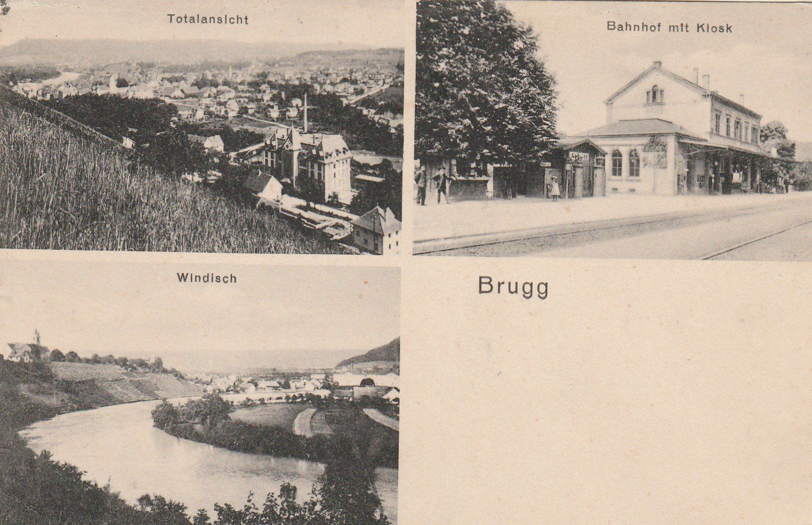 Cartes postales: Brugg 3-bildrig – D'occasion à Rorschacherberg par fratovi2