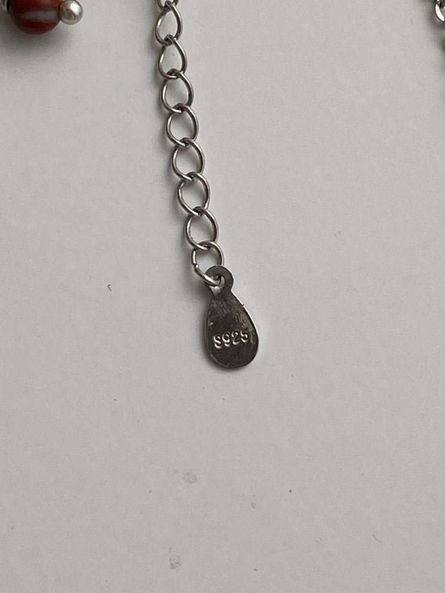 Bracciali & Braccialetti: Silber 925 Fusskette mit Steinen – Nuovo e nell'imballaggio originale da Givisiez venduto da dor_xb9k 1