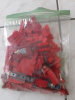 Lego Einzelteile rot 350 gr.