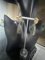 Elegante  Ohrringe mit Labradorit-Edelstein, neu