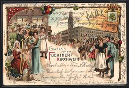 Litho Fürth, Volksfest Fuerther Kirchwe