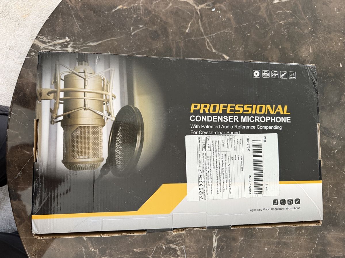 Microfoni: Professional Condenser Microphone Set With Sound Card  – Nuovo (secondo la descrizione) da Muri b. Bern venduto da nap_br62 2