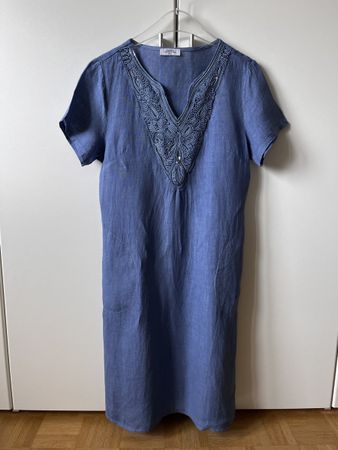 Leinenkleid von La Fille du Couturier, Paris, Gr. S