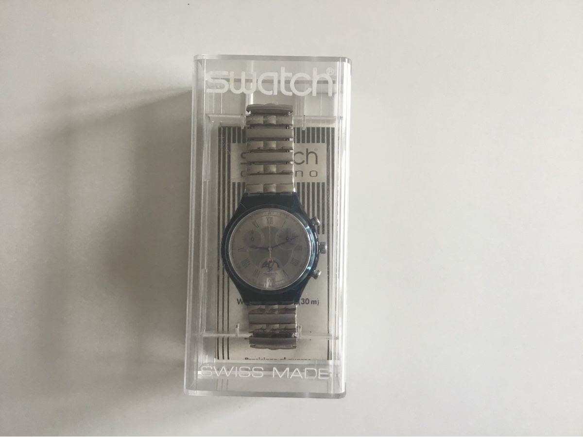 Swatch Uhren: Swatch Moonphase SCN-402 new, extremely rare, never used. – Neu und originalverpackt aus Pully von PongDayOne