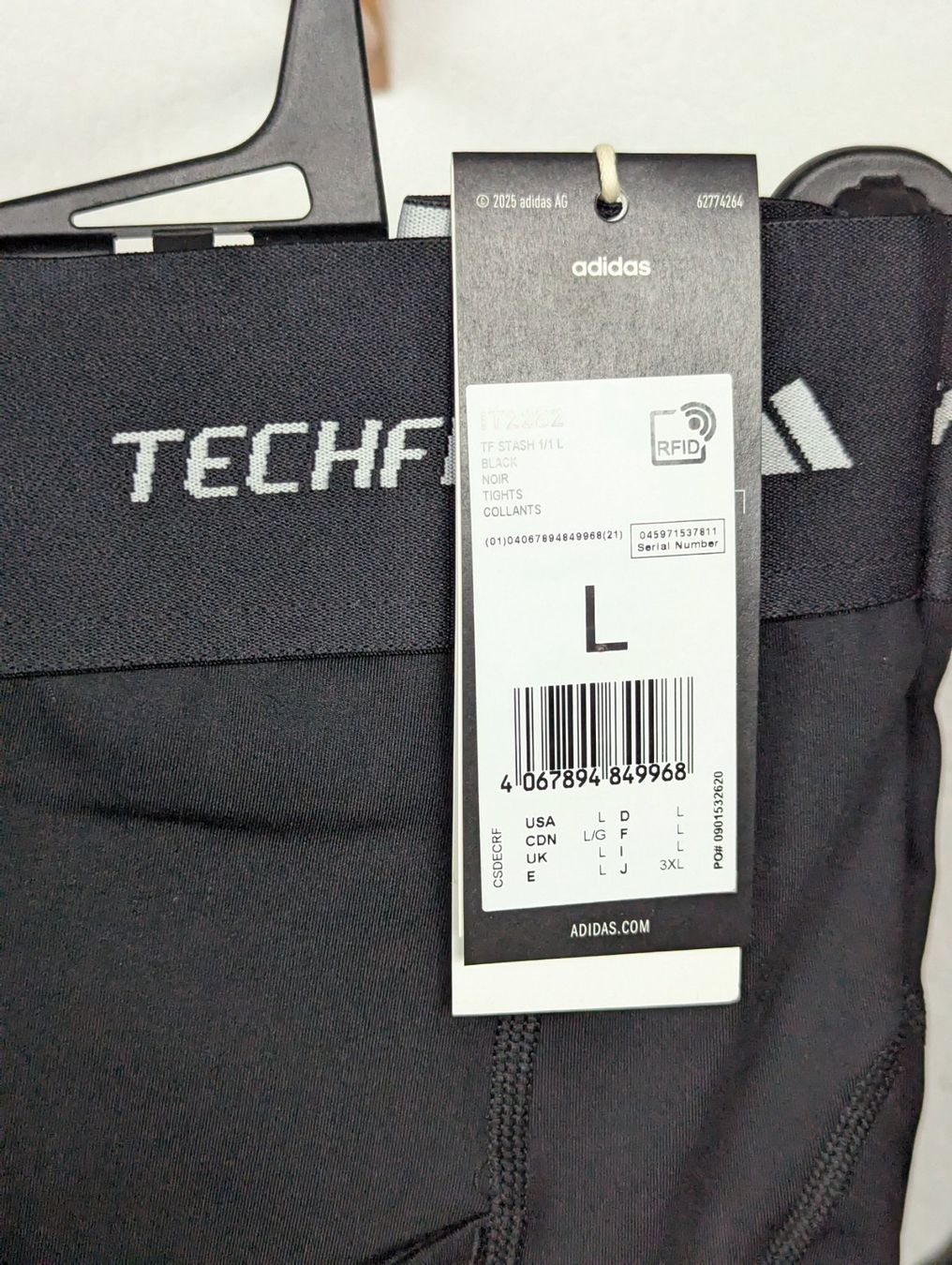 Adidas Leggings: Legging Adidas Techfit "Stash" - Noir - Neuf Taille L – Nuovo e nell'imballaggio originale da Yvorne venduto da Bocchino_1291 1