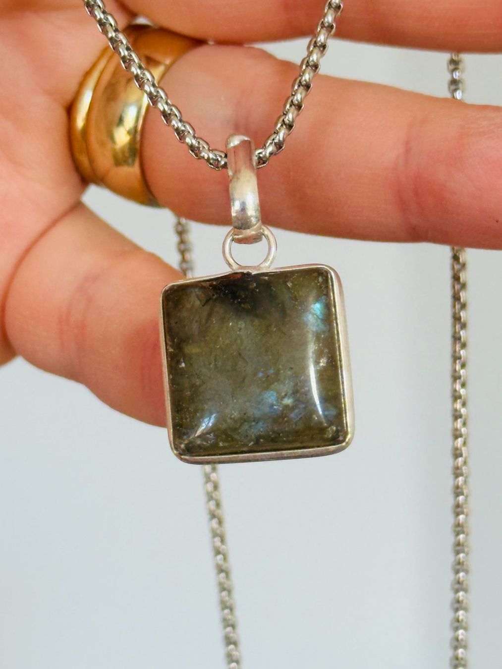 Catenine: Labradorite Gemstone Handmade Jewelry necklace – Nuovo e nell'imballaggio originale da Genève venduto da AGBERG 8