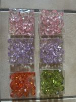 6x Blumen Bastelperlen