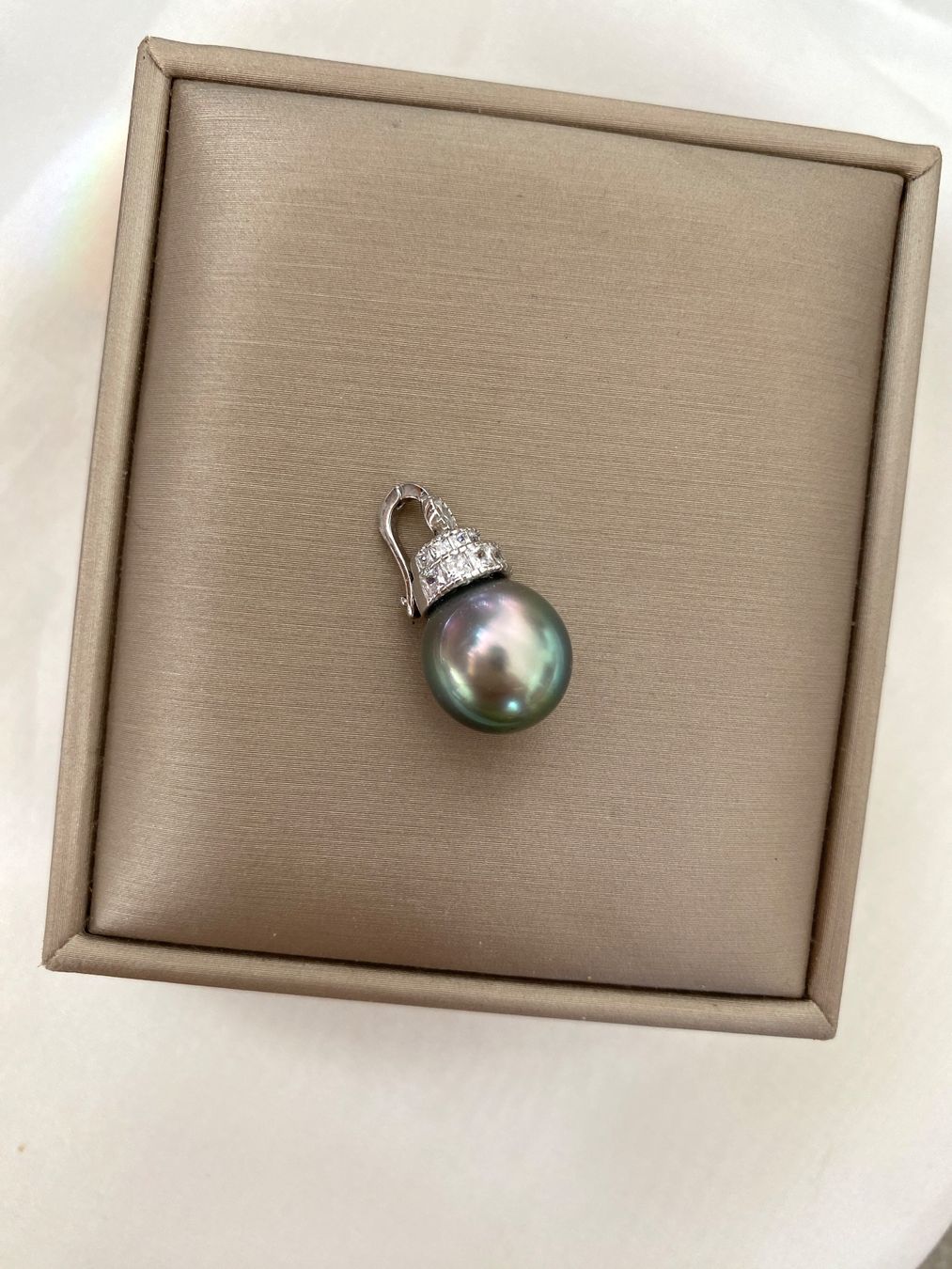 Ciondoli: 12mm Tahiti Perlen Anhänger echte – Nuovo e nell'imballaggio originale da Sarnen venduto da Yingsperlen1