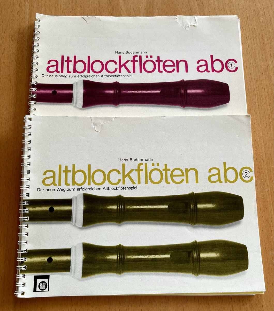 Strumenti musicali: Verschiedene Sopran/Altblockflötenlehrgänge. – Usato da Kölliken venduto da sisom12 3