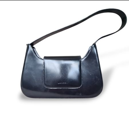 Lancel - Sac à main vintage en cuir noir
