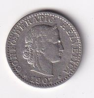 Schweiz 20 Rappen 1907