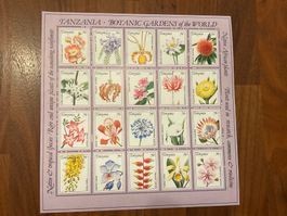 Tansania Briefmarken, Botanischer Garten, Top Zustand! (54)