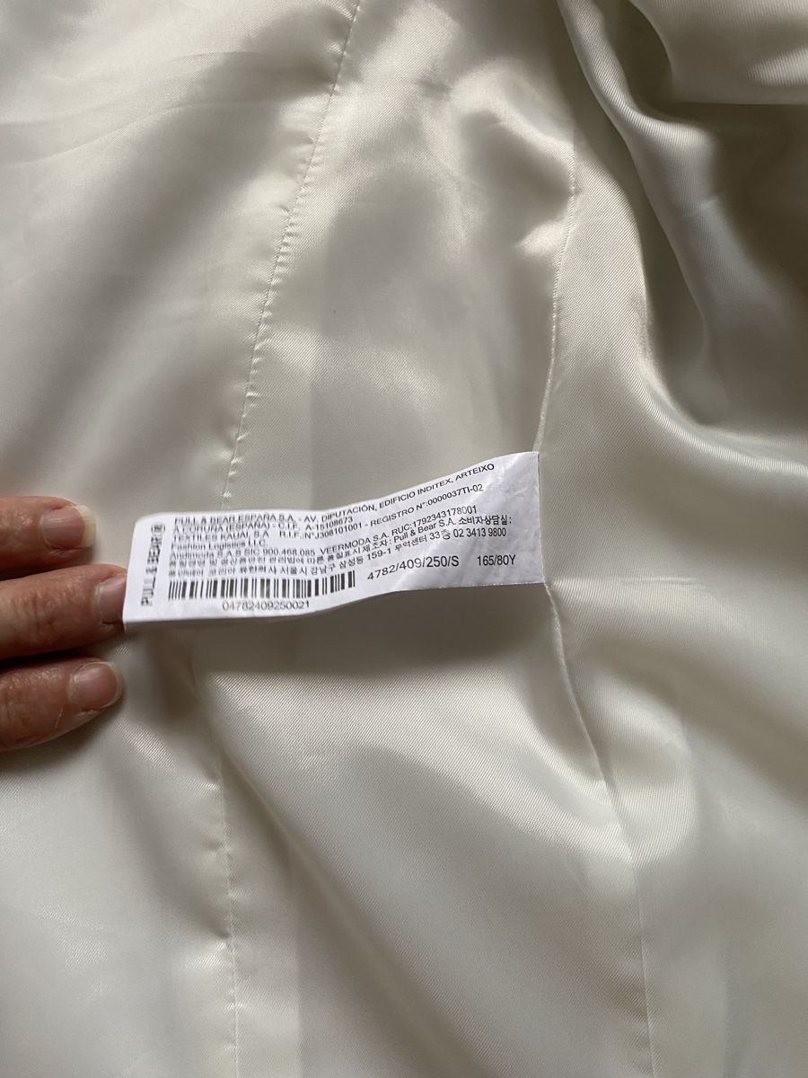 Pull&Bear Giacche: Wunderschöner langer Blazer, creamfarbig – Usato da Zürich venduto da fantasia69 5