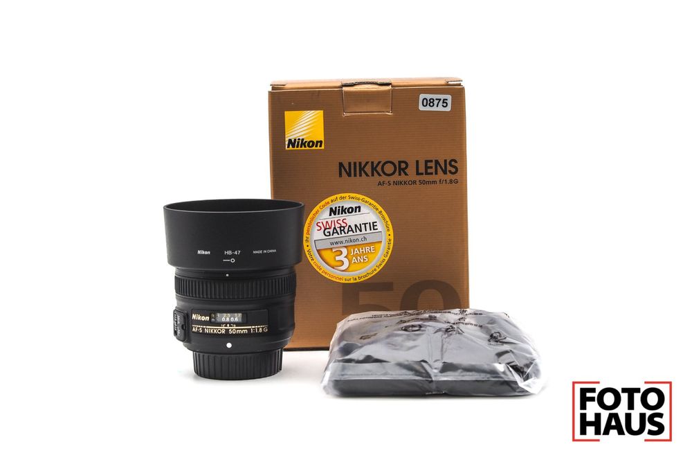 Objectif Nikon Nikkor AF-S 50 Mm F/1.8G Reconditionné Certifié - Pour Appareils Photo Reflex
