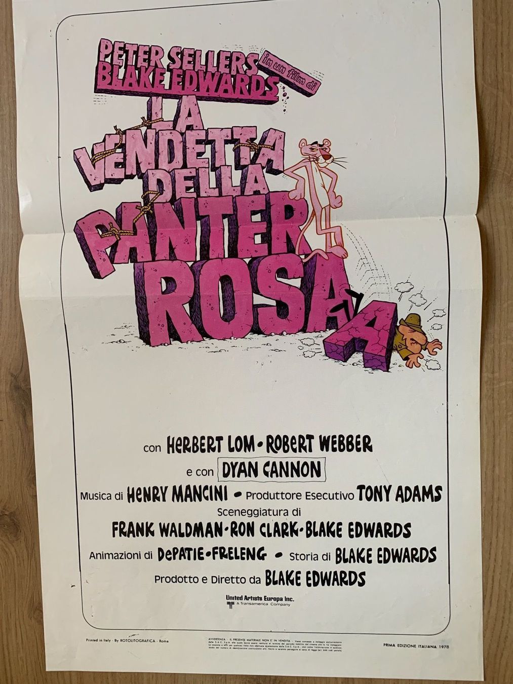 Foto & Immagini: Original Filmplakat Pantera Rosa – Usato da Bern venduto da Artbrokerswitzerland 1