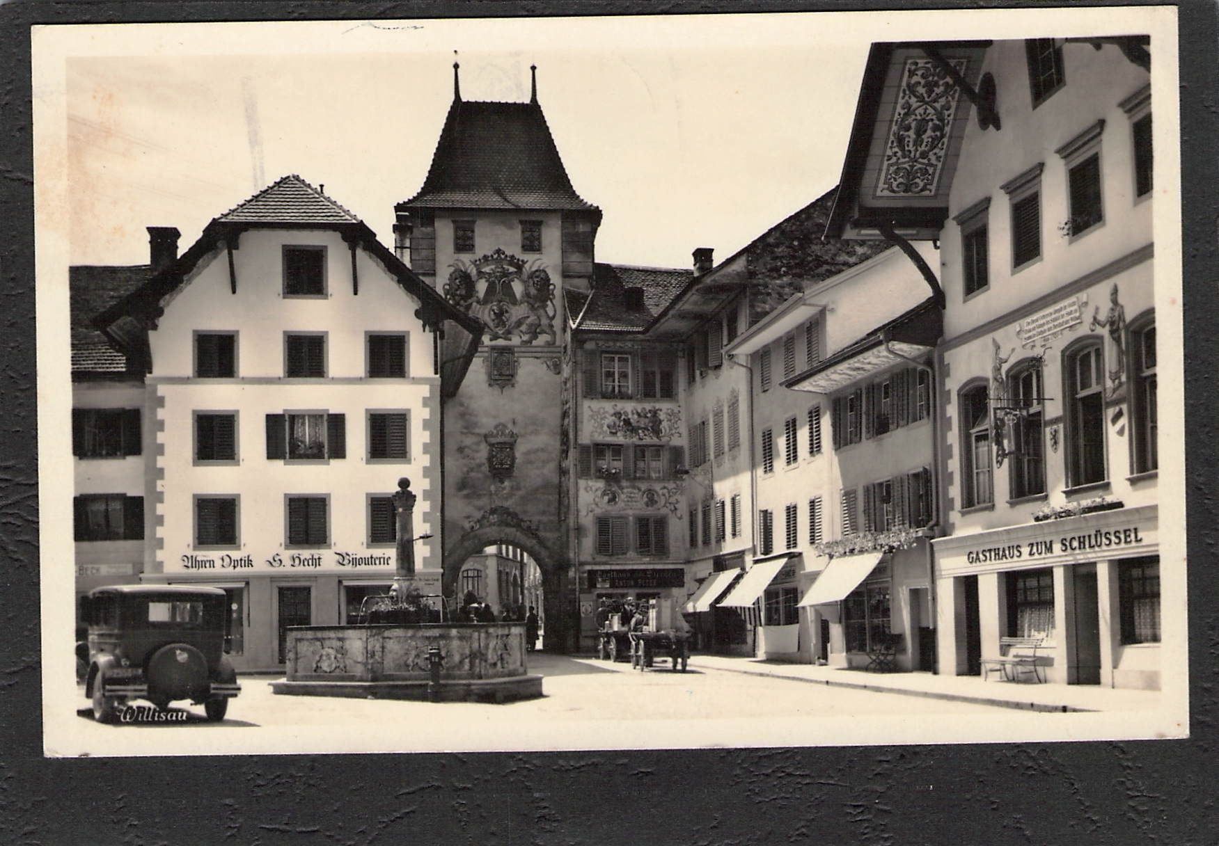Cartoline postali: AK.LU Willisau,Oldtimer,Gasth.Schlüssel – Usato da Reichenburg venduto da Pipo-67