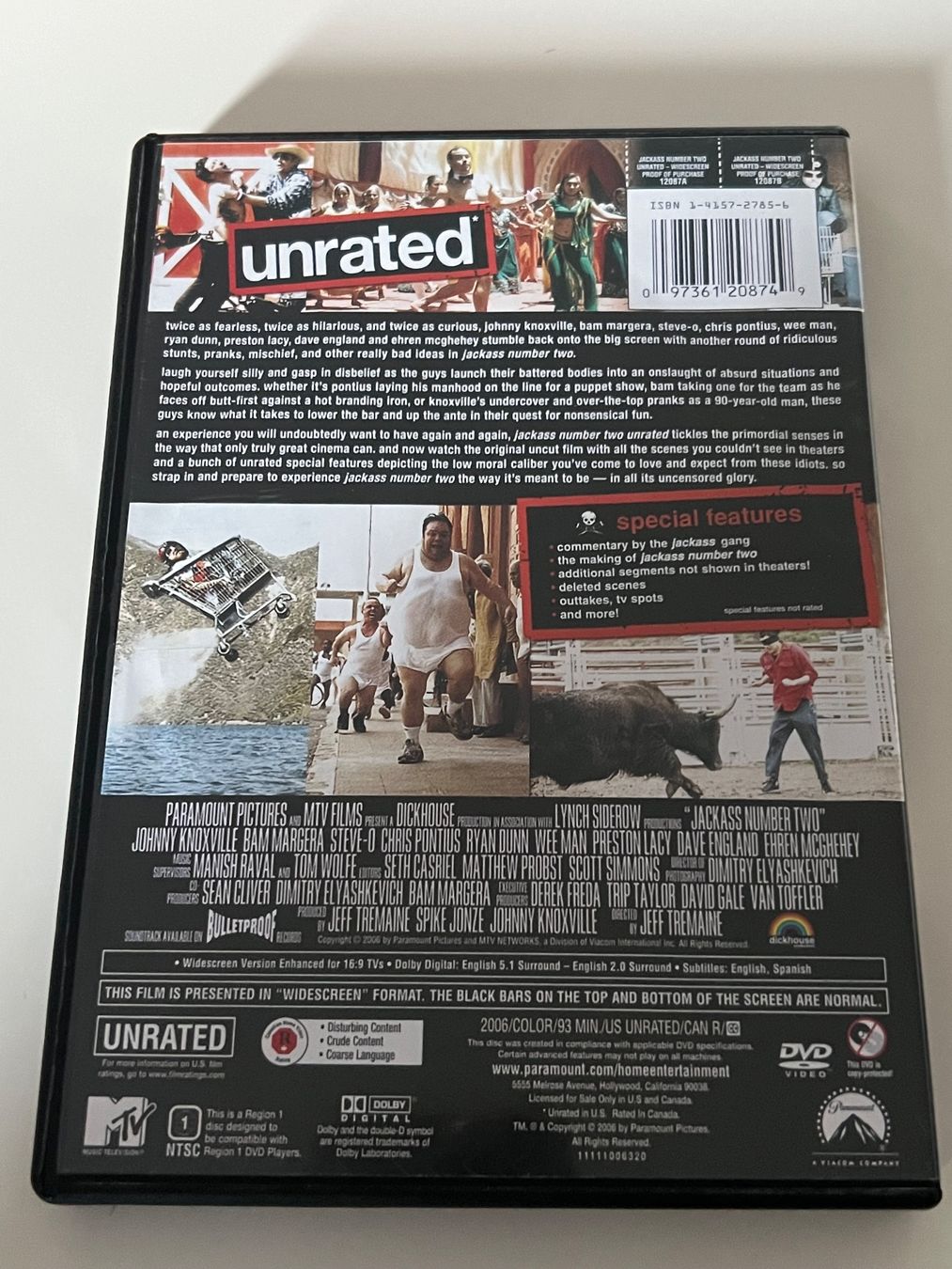 Tutti i DVDs: Jackass Number Two UNRATED DVD – Usato da Altstätten SG venduto da sheamus 1