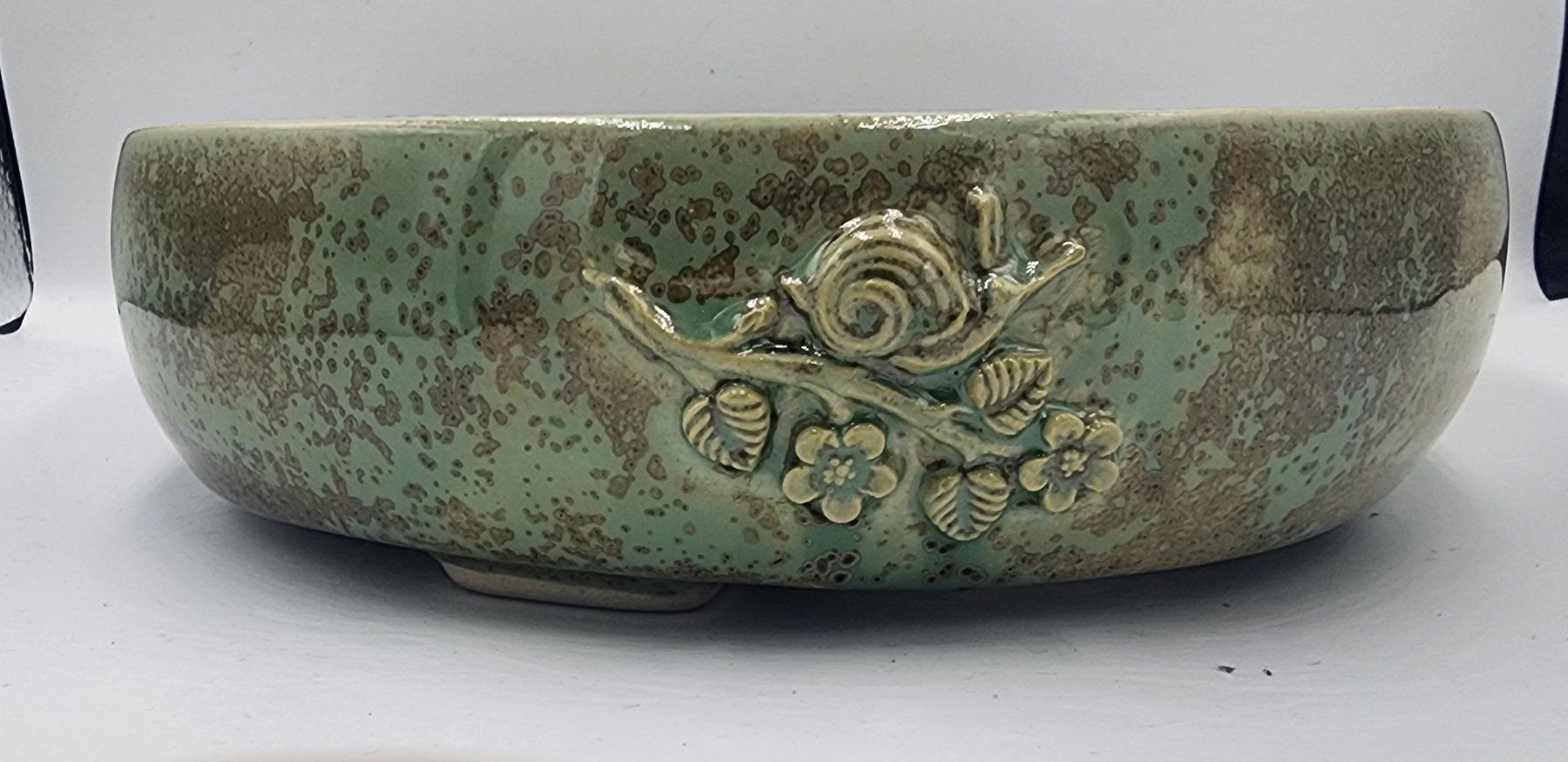 Vasi per fiori: Neu Handgemachte Bonsaischale mit Relief  Steinzeug – Nuovo (secondo la descrizione) da Basel venduto da TKpottery