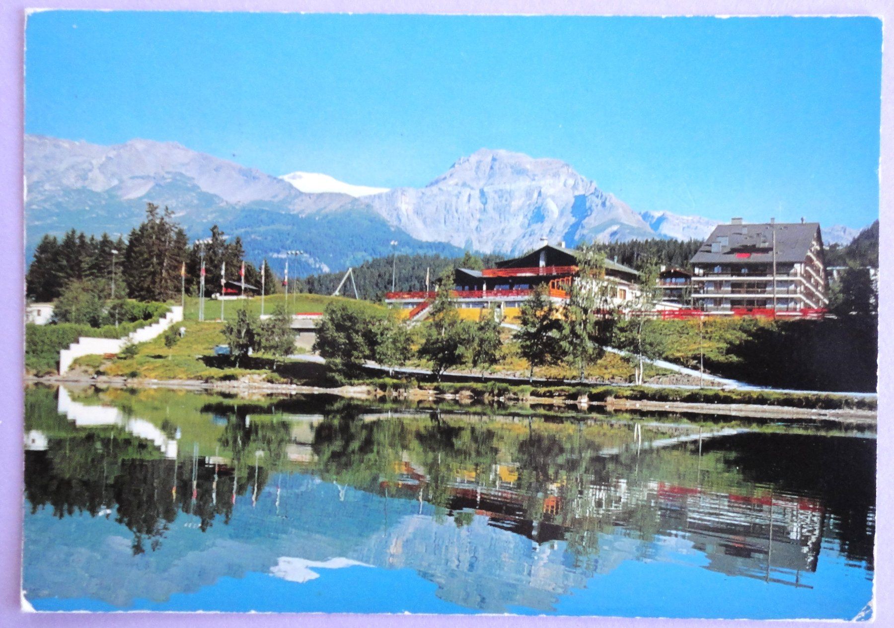 Cartoline postali: Crans s/Sierre, Le Sporting et Mt-de-Cry – Usato da Fétigny venduto da Billy2miny