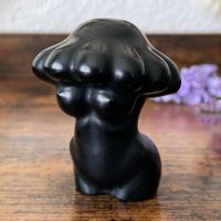 ✲ Obsidian Pilz Frauenkörper ✲ 89g / 59mm Ladybody Skulptur