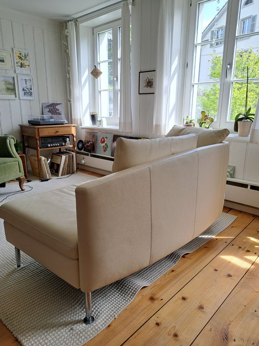 Divani: Dreipunkt Design Sofa Leder, beige – Usato da Winterthur venduto da sarahbischof 2