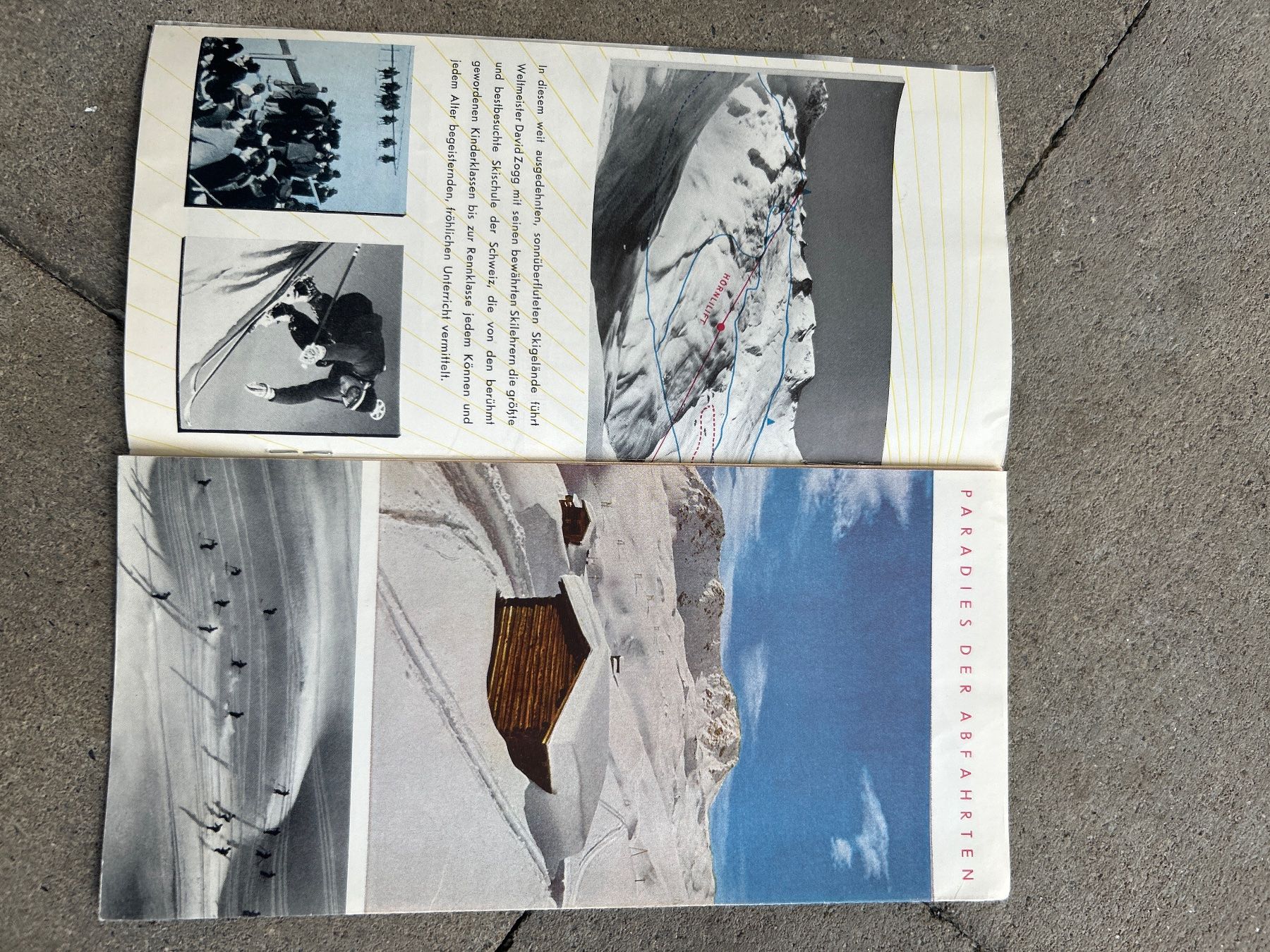 Documenti: Arsaoldtimer Ski-Broschüre Schweiz: Paradies der Abfahrte... – Usato da Bubikon venduto da mar_7zlc 1