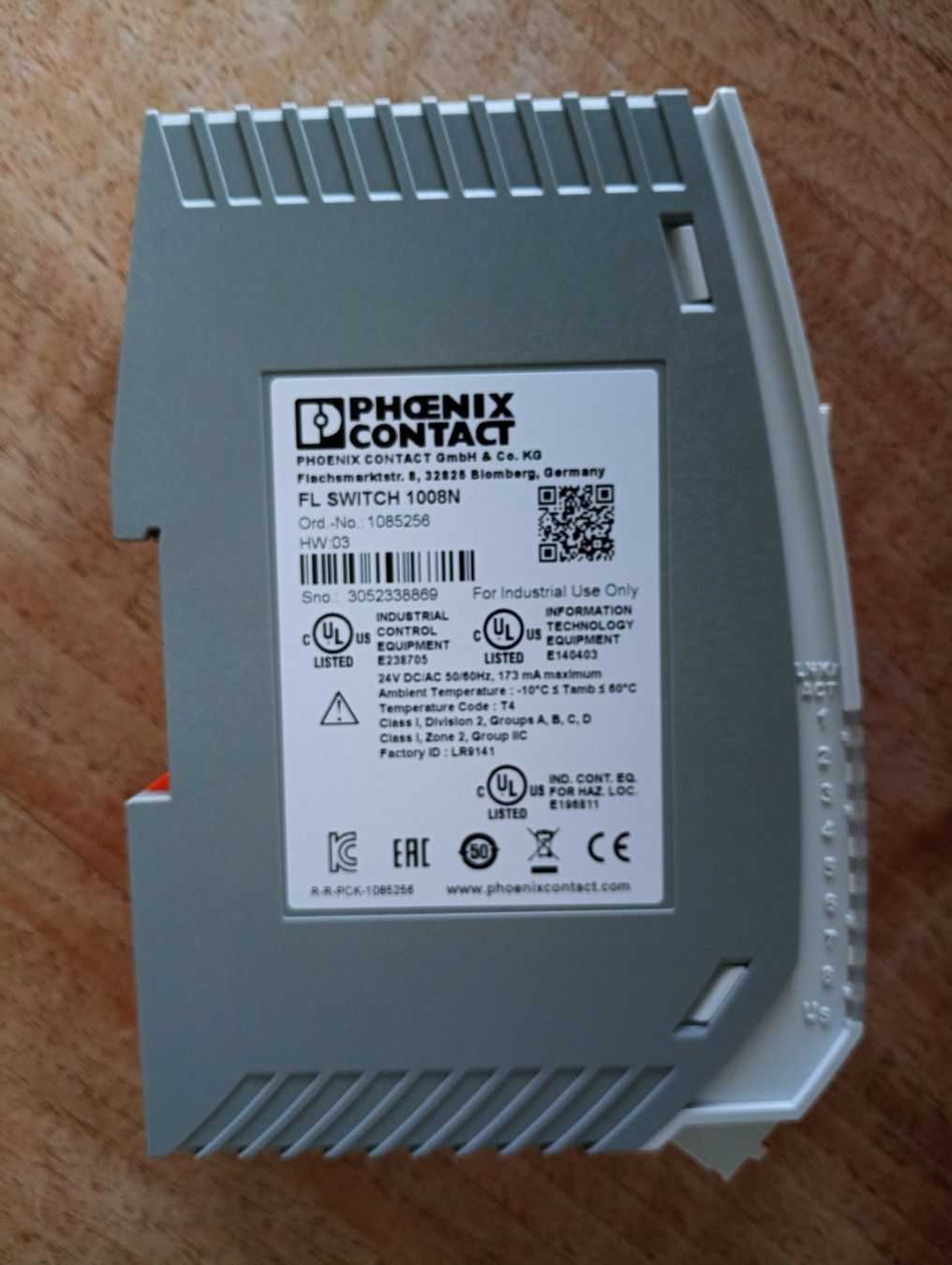 Modems & Router: PHOENIX CONTACT Ethernet Switch / FL SWITCH 1008N / 1085256 – Neu (gemäss Beschreibung) aus Ufhusen von HKSC 1