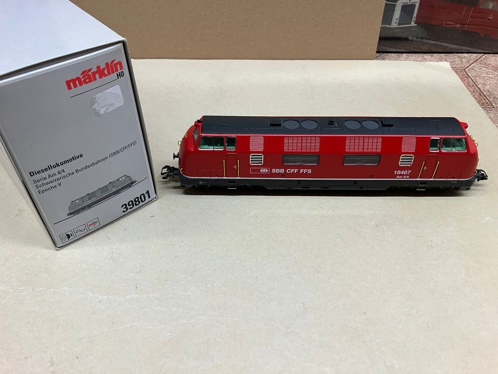 Märklin 39801 Diesellok Am 4/4 der SBB, H0 WS Dig. Sound (D'occasion) à ...