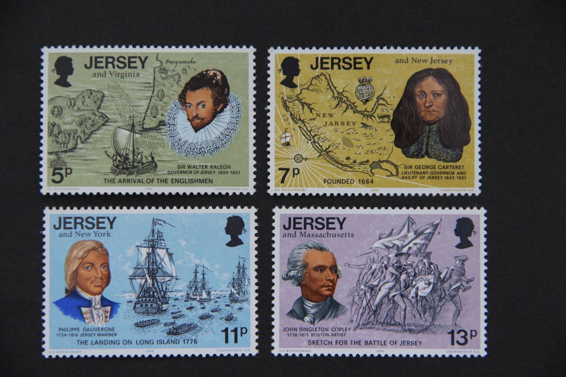 Alle Briefmarken: Jersey 1976 - American Bicentenary** – Neu (gemäss Beschreibung) aus Jona von Southafrica07
