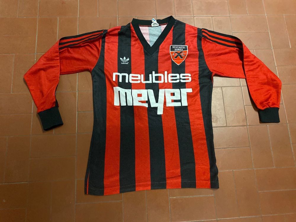 Maillot Neuchâtel Xamax – Domicile 1991/1992 – Adidas – Taille M – Suisse