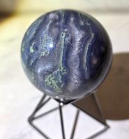 Blaue Moosachat Kugel MA5 50mm 171g